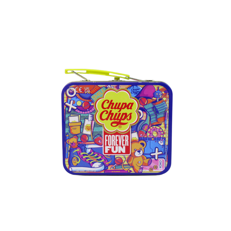 Rectangle Tin box with handle